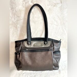 Rosetti Two-Tone Shoulder Bag in Grey and Black NWOT